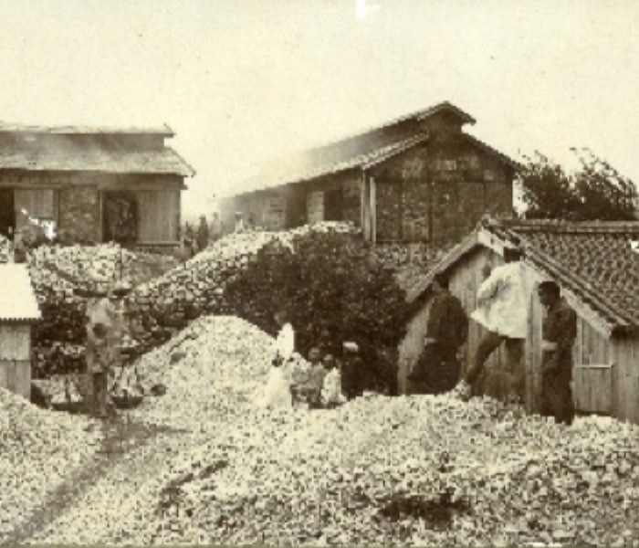 徳島県那賀郡富岡町大字黒津地 石灰製造所